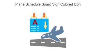 Plane Schedule Board Sign Colored Icon In Powerpoint Pptx Png And Editable Eps Format
