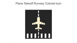 Plane Takeoff Runway Colored Icon In Powerpoint Pptx Png And Editable Eps Format