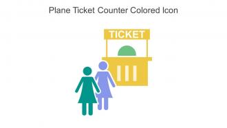 Plane Ticket Counter Colored Icon In Powerpoint Pptx Png And Editable Eps Format