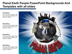 Planet earth people powerpoint backgrounds and templates with all slides