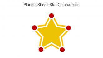 Planets Sheriff Star Colored Icon In Powerpoint Pptx Png And Editable Eps Format