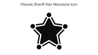 Planets Sheriff Star Monotone Icon In Powerpoint Pptx Png And Editable Eps Format
