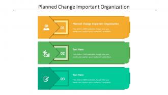 Planned change important organization ppt powerpoint presentation layouts clipart images cpb