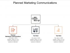 Planned marketing communications ppt powerpoint presentation inspiration brochure cpb