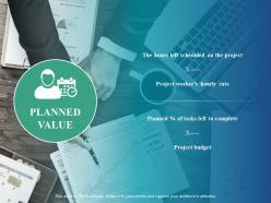 Planned value project budget ppt powerpoint presentation professional sample