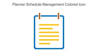 Planner Schedule Management Colored Icon In Powerpoint Pptx Png And Editable Eps Format