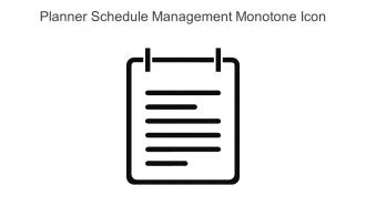 Planner Schedule Management Monotone Icon In Powerpoint Pptx Png And Editable Eps Format