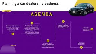 Planning A Car Dealership Business Powerpoint Presentation Slides Researched Unique