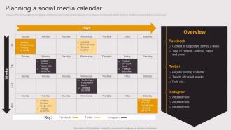 Planning A Social Media Calendar Business To Business E Commerce Startup