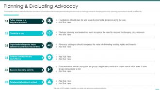 Planning And Evaluating Philanthropy Advocacy Playbook