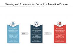 Planning and execution for current to transition process