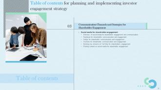 Planning And Implementing Investor Engagement Strategy Complete Deck Designed Good