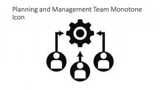 Planning And Management Team Monotone Icon In Powerpoint Pptx Png And Editable Eps Format