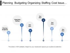 Planning budgeting organizing staffing cost issue schedule issue