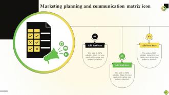 Planning Communication Matrix Powerpoint Ppt Template Bundles Interactive Image