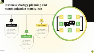 Planning Communication Matrix Powerpoint Ppt Template Bundles Visual Image