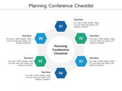 Planning conference checklist ppt powerpoint presentation styles gridlines cpb