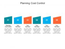 Planning cost control ppt powerpoint presentation gallery inspiration cpb