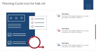 Planning Cycle Icon For Task List