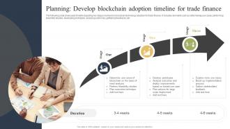 Planning Develop Blockchain Adoption Timeline How Blockchain Is Reforming Trade BCT SS