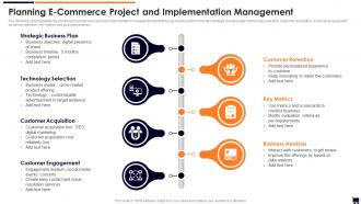 Planning E Commerce Project And Implementation Management