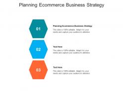 Planning ecommerce business strategy ppt powerpoint presentation layouts files cpb