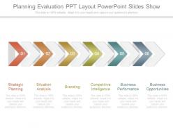 Planning evaluation ppt layout powerpoint slides show