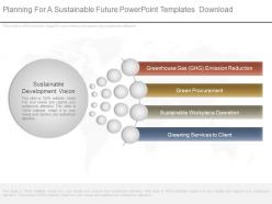 Planning for a sustainable future powerpoint templates download