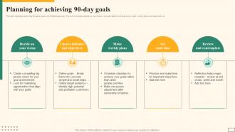 Planning For Achieving 90 Day Goals