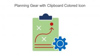 Planning Gear With Clipboard Colored Icon In Powerpoint Pptx Png And Editable Eps Format