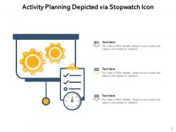 Planning Icon Flowchart Gear Process Global Expansion Entrepreneur Explaining Business