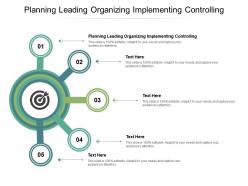 Planning leading organizing implementing controlling ppt powerpoint presentation outline cpb