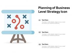 Planning of business level strategy icon