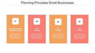 Planning Principles Small Businesses In Powerpoint And Google Slides Cpb