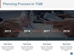 Planning process in tqm example of ppt presentation