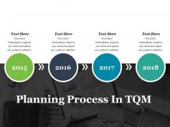 Planning process in tqm powerpoint slide show
