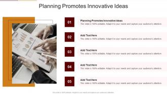 Planning Promotes Innovative Ideas In Powerpoint And Google Slides Cpb