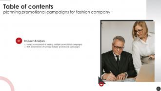 Planning Promotional Campaigns For Fashion Company Powerpoint Presentation Slides Strategy CD V Compatible Interactive