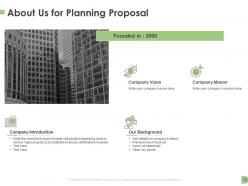 Planning Proposal Powerpoint Presentation Slides