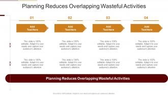 Planning Reduces Overlapping Wasteful Activities In Powerpoint And Google Slides Cpb