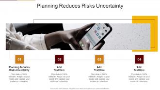 Planning Reduces Risks Uncertainty In Powerpoint And Google Slides Cpb