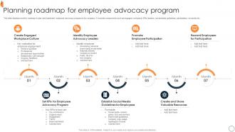 Planning Roadmap For Employee Advocacy Program