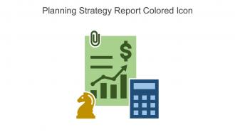 Planning Strategy Report Colored Icon In Powerpoint Pptx Png And Editable Eps Format