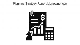 Planning Strategy Report Monotone Icon In Powerpoint Pptx Png And Editable Eps Format