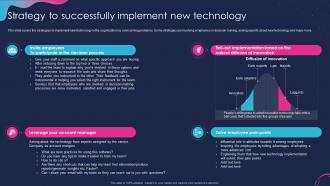 Planning Technology Initiatives Strategy To Successfully Implement New Technology