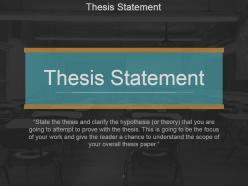 Planning thesis proposal powerpoint presentation slides