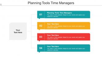 Planning Tools Time Managers Ppt Powerpoint Presentation Professional Cpb