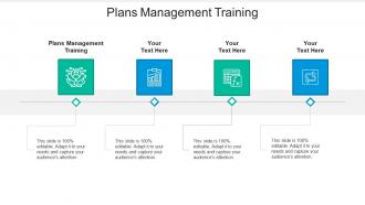 Plans management training ppt powerpoint presentation file graphics cpb