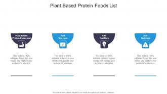 Plant Based Protein Foods List In Powerpoint And Google Slides Cpb