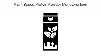 Plant Based Protein Powder Monotone Icon In Powerpoint Pptx Png And Editable Eps Format